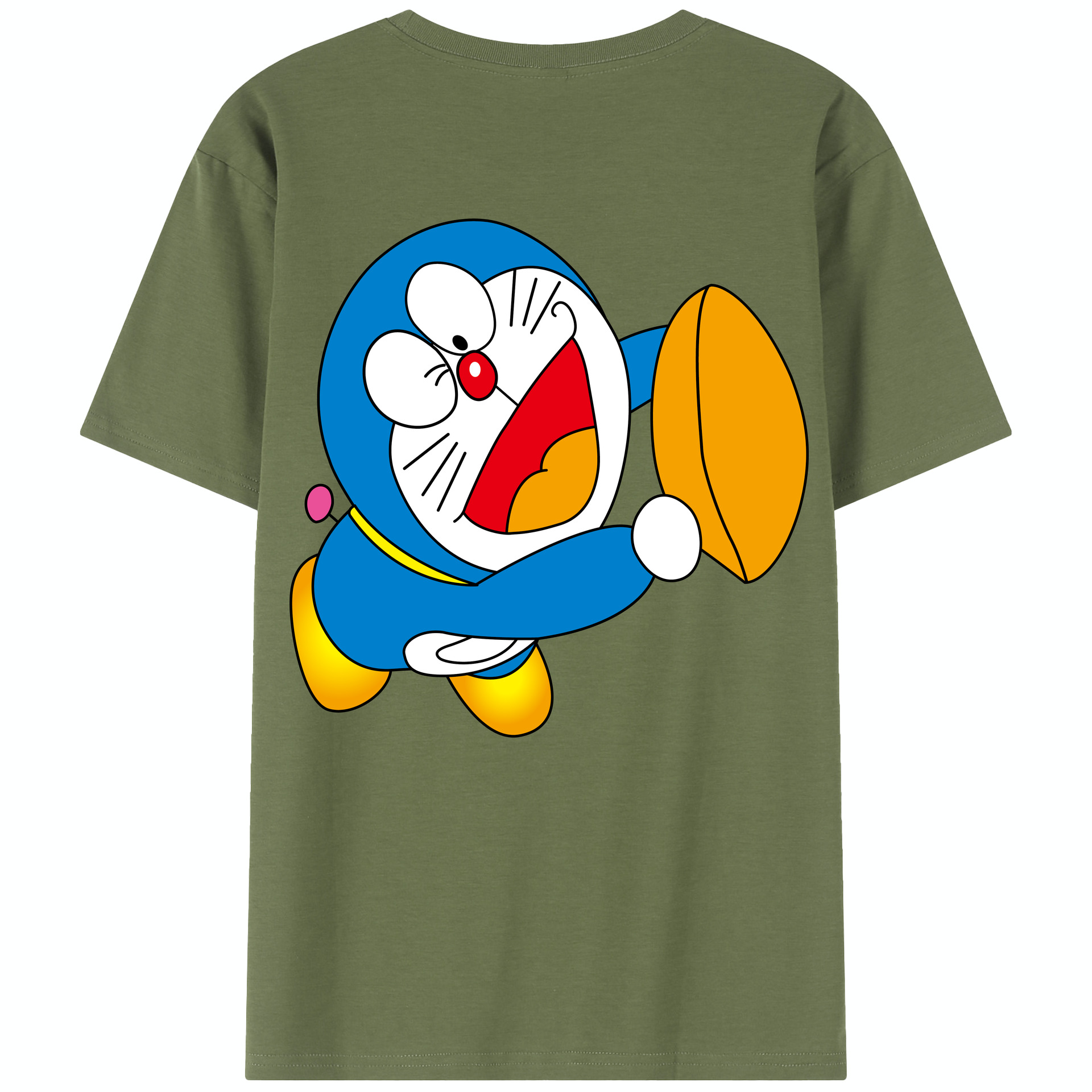 （画像用） ドラえもん Doraemon 綿100％半袖Tシャツ（背面プリント）